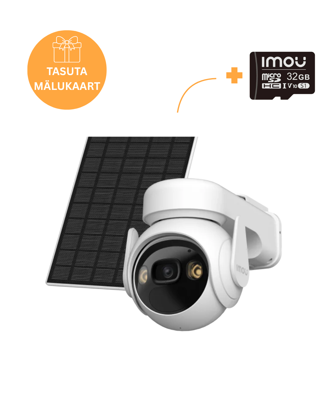 Imou Kit Cell PT Lite 3MP Wi-Fi pöördkaamera aku ja päikesepaneeliga
