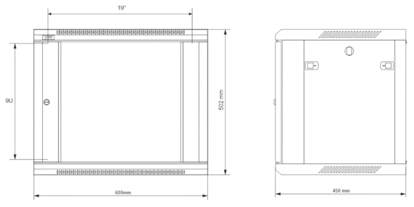9U Rack-kapp RWA964, Pulsar - Image 4