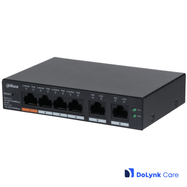 Dahua CS4006-4GT-60 DoLynk Care manageeritav 4*POE switch