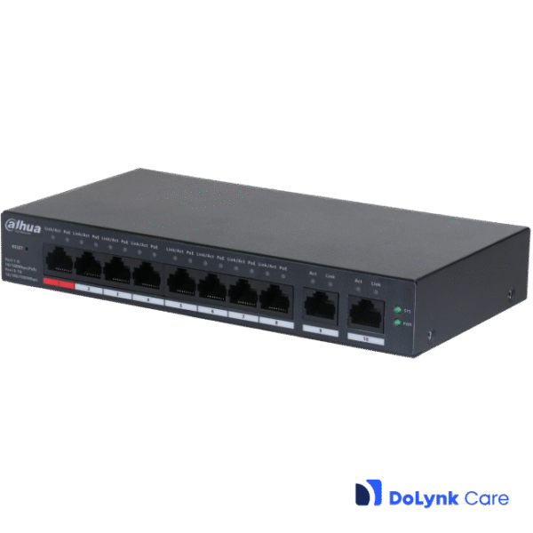 Dahua CS4010-8ET-110 DoLynk Care manageeritav 8*POE switch