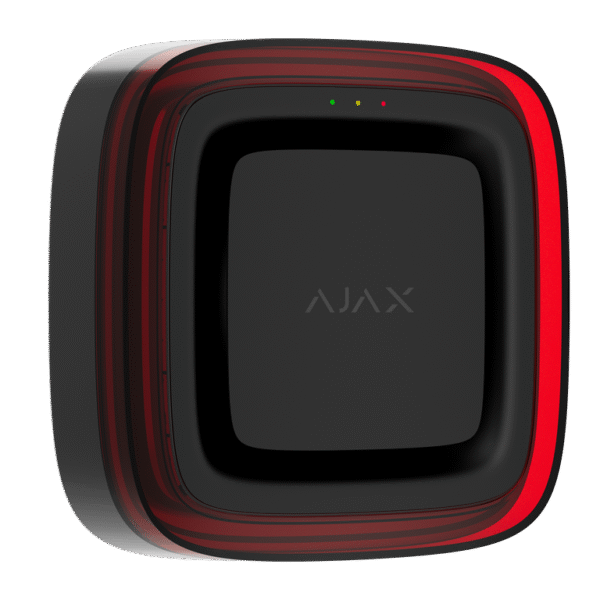 Ajax EN54 FireProtect (Sounder/VAD) juhtmevaba sireen vilkuriga, must