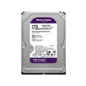 Western Digital Purple 2TB kõvaketas videovalvesüsteemidele