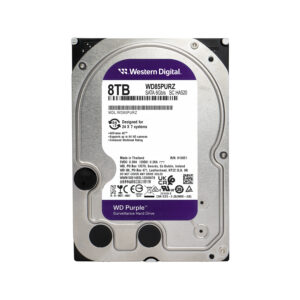 Western Digital Purple 8TB kõvaketas videovalvesüsteemidele