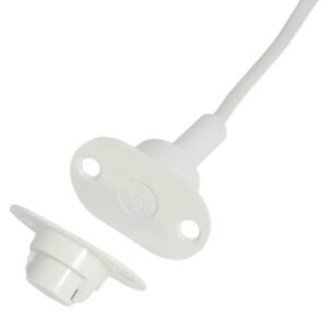 Alarmtech MC 340-S12 süvistatav magnetkontakt metalluksele, valge