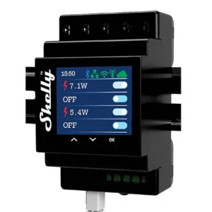 Shelly Pro 4PM - DIN-liistule paigaldatav 4-kanaliline nutirelee