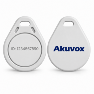 Akuvox Fudan F08 13.56 MHz RFID Access Key Fob, white