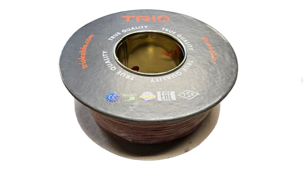 Trio – 1x2x0,8 ATS kaabel, punane, B2ca, 100m